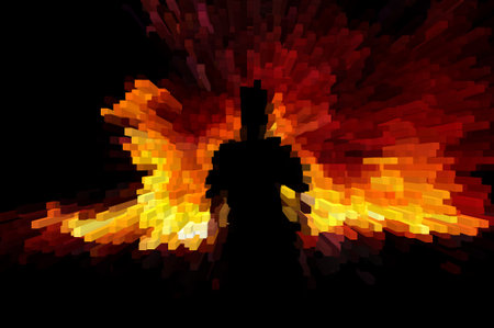 art abstract blocks texture backgroundの写真素材