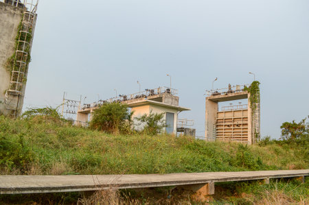 public dam in country Thailandの写真素材