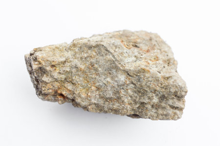 brown stone isolated on white backgroundの写真素材