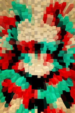 abstract colorful radiate texture illustration