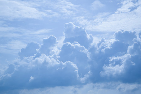 blue sky and white cloud