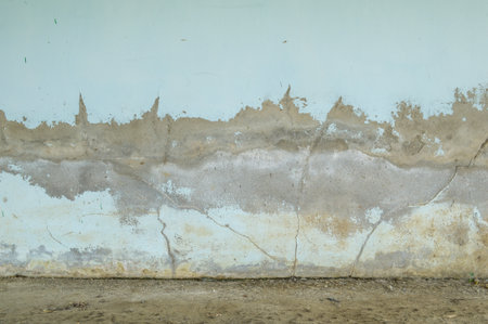 old crack cement wall texture backgroundの写真素材