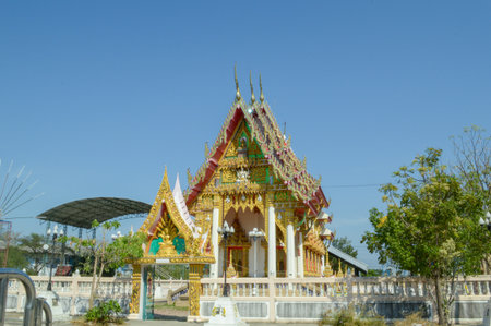 public temple in country Thailandの写真素材