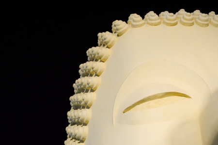 art head cement buddha statueの写真素材