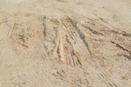 Dirt road in country Thailandの写真素材