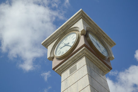 Clock Tower in garden at Thailandのeditorial素材