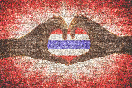 grunge heart shape by hand texture illustration backgroundの写真素材