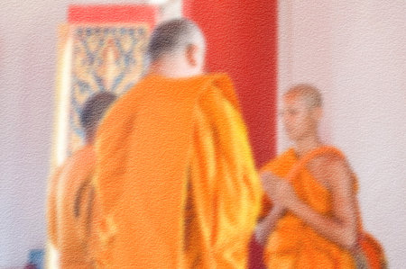 blur monk picture backgroundの写真素材