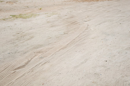 Dirt road in country Thailandの写真素材