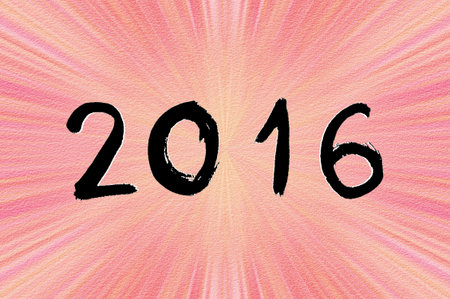 Happy new year celebration 2016 illustration backgroundの写真素材