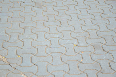cement brick floor backgroundの写真素材