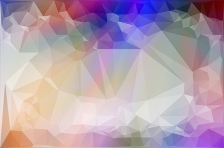 art color low polygon abstract pattern illustration backgroundの写真素材