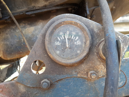 close up old meterの写真素材