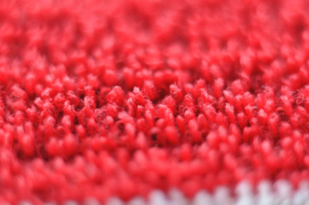 close up red fabric texture
