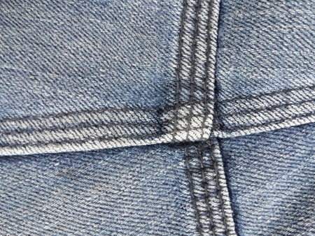 seam jeans textureの写真素材