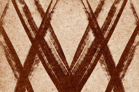 old grunge brown ragged abstract pattern illustration backgroundの写真素材