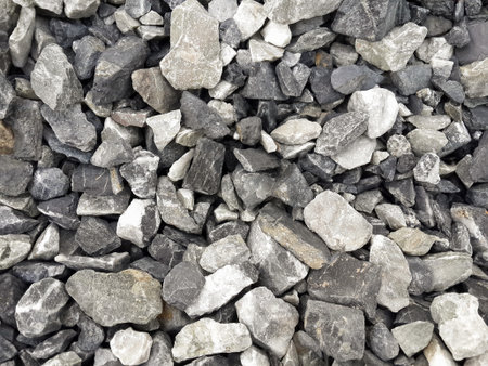 dry stone on the groundの写真素材