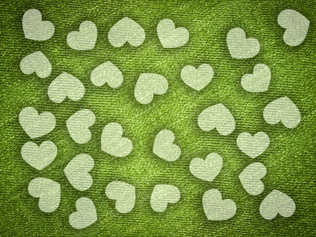 art heart on grunge green illustration backgroundの写真素材