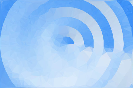 art blue polygon pattern illustration backgroundの写真素材