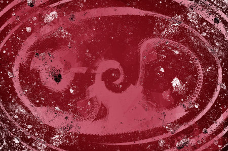 art grunge red ragged abstract pattern illustration backgroundの写真素材