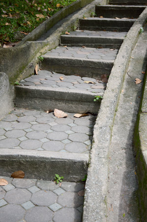 staircase cementの写真素材