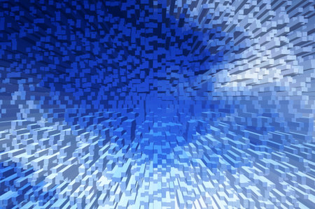 art blue abstract pattern illustration backgroundの写真素材