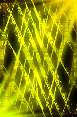 art grunge yellow abstract pattern illustration backgroundの写真素材
