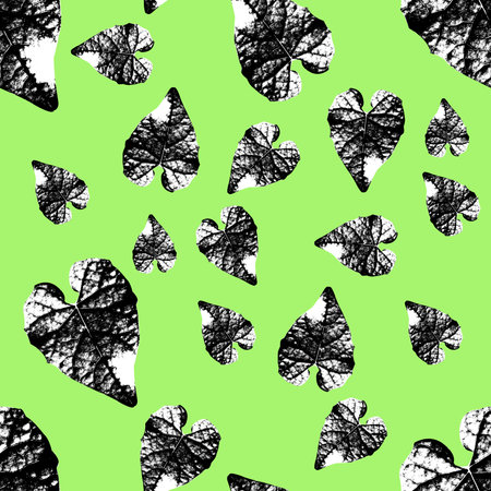 leaves seamless pattern backgroundの写真素材