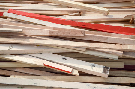 close up dry plywood on the ground