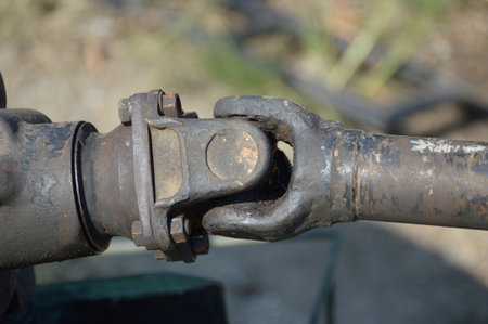 rusty old steel joints