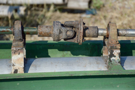 close up old iron jointsの写真素材