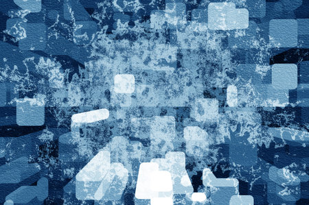 art grunge blue noise abstract pattern illustration backgroundの写真素材