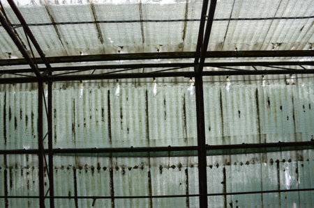 close up old roofの写真素材