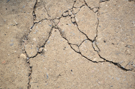 crack cement floor textureの写真素材