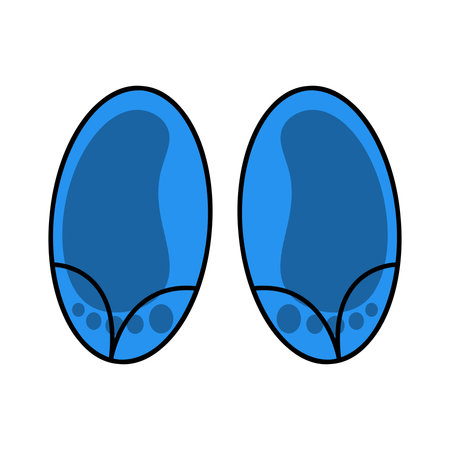 shoes cartoon on white backgroundの写真素材