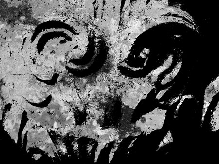 art grunge black ragged abstract pattern illustration backgroundの写真素材