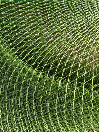 close up of a fishing netの写真素材