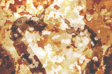 art grunge brown abstract pattern backgroundの写真素材