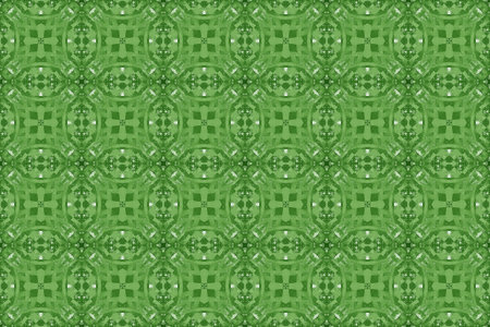 art green color seamless abstract pattern illustration backgroundの写真素材