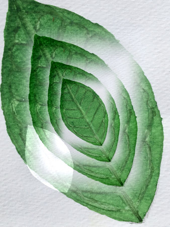 art green leaf pattern backgroundの写真素材