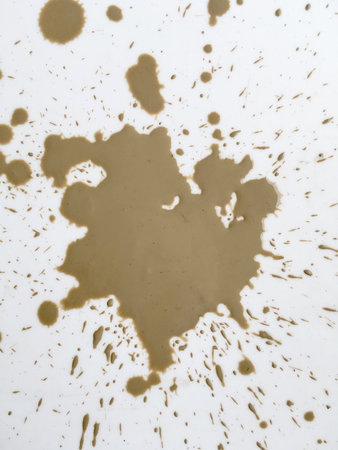 mud on plastic boardの写真素材