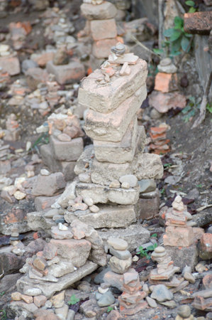 zen stone on the ground