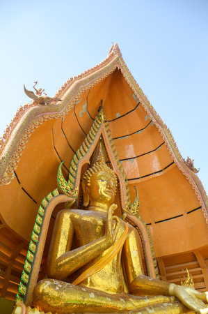 "Wathumsua Kanchanaburi" religious sanctuary. Amphur-Taamuang Kanchanaburi is measured locals and people respect and faith.の写真素材
