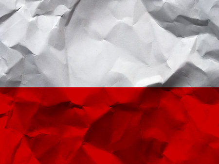red and white crumpled paper textureの写真素材