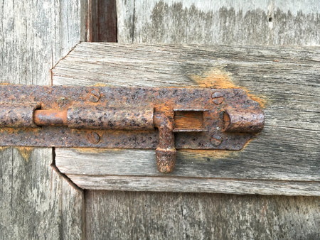 latch for door protectionの写真素材