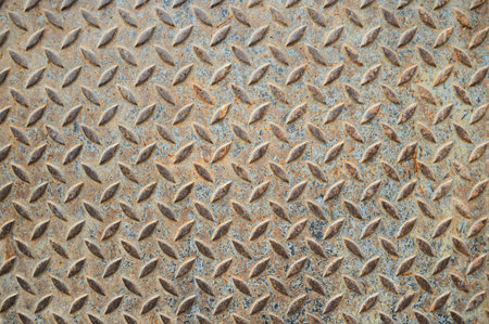old rusty iron floor textureの写真素材