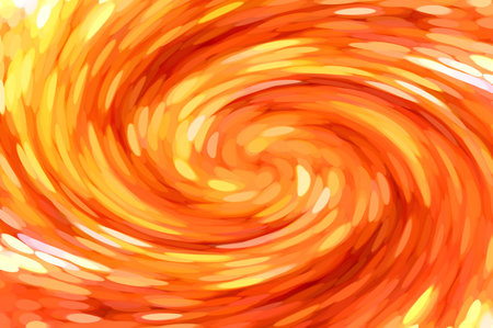 art orange color spiral abstract pattern illustration backgroundの写真素材