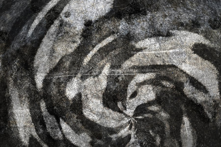 art grunge black ragged abstract pattern illustration backgroundの写真素材