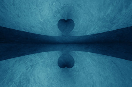 art grunge blue color abstract pattern illustration backgroundの写真素材