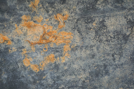 dirty rusty on black plastic fabric textureの写真素材